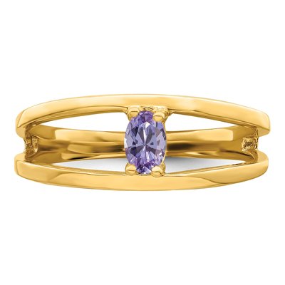 14K Yellow Gold Personalized Family Ring – view 5