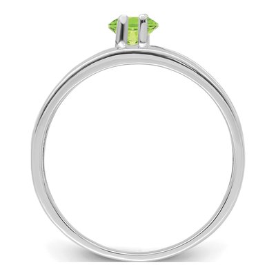 Sterling Silver or 14K White Gold Family Ring – view 3