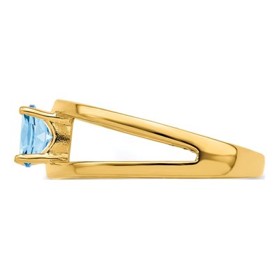 14K Yellow Gold 2-Stone Mother's Ring Mounting – view 4
