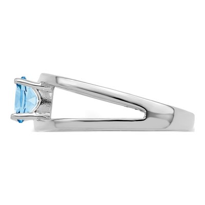 14K White Gold 2-Stone Mother's Ring Mounting – view 4