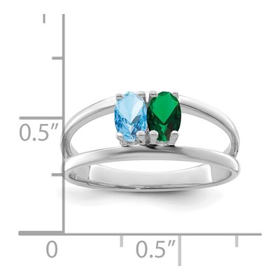 14K White Gold Personalized Family Ring – view 6