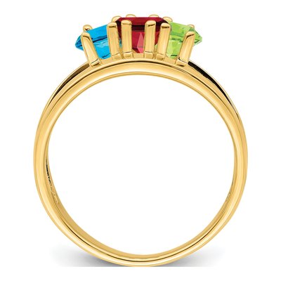 14K Yellow Gold Custom Family Ring – view 3