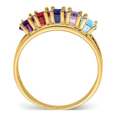 14K Yellow Gold Personalized Family Ring – view 3