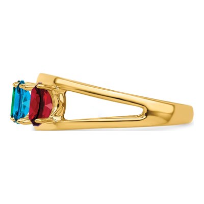 14K Yellow Gold Personalized Family Ring – view 4
