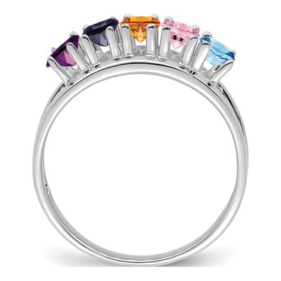 14K White Gold Family Ring – view 3
