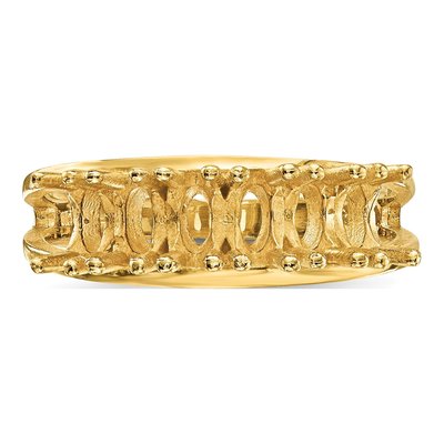 14K Yellow Gold 6-Stone Mother's Ring Mounting – view 4