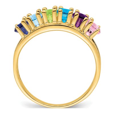 14K Yellow Gold 6-Stone Mother's Ring – view 3