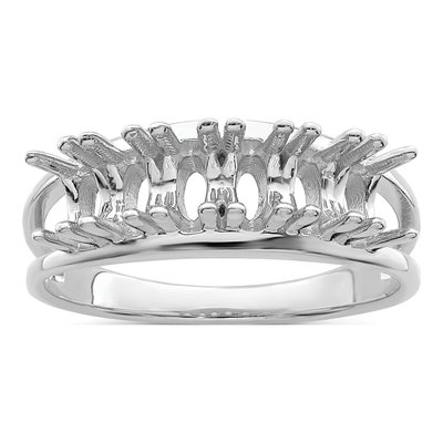 Sterling Silver or 14K White Gold Personalized Mother's Ring – view 7