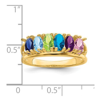 14K Yellow Gold Family Ring – view 6