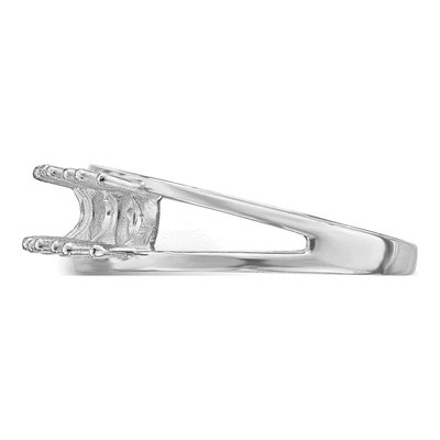 14K White Gold 6-Stone Mother's Ring Mounting – view 3
