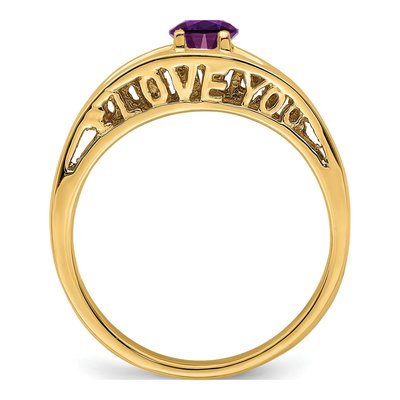 14K Yellow Gold Family Ring – view 3