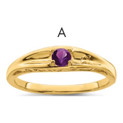 14K Yellow Gold Family Ring