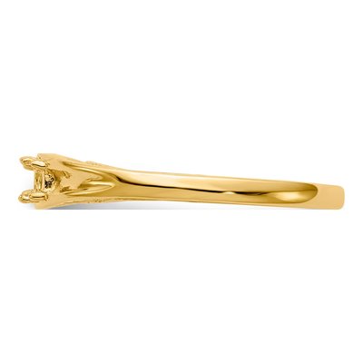 14K Yellow Gold 2-Stone Mother's Ring Mounting – view 3