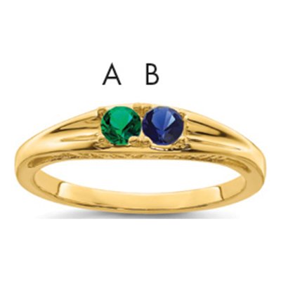 14K Yellow Gold Family Ring