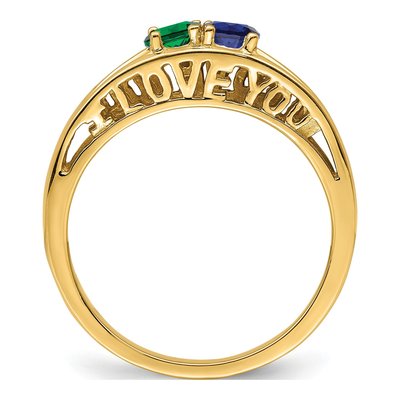 14K Yellow Gold Family Ring – view 3
