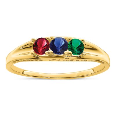 14K Yellow Gold Family Ring – view 2