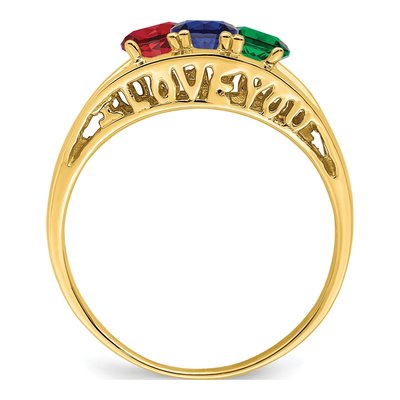 14K Yellow Gold Family Ring – view 3