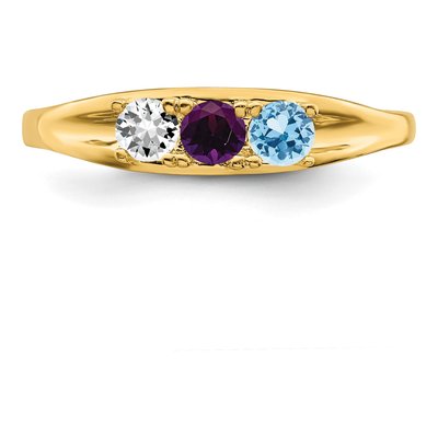 14K Yellow Gold Family Ring – view 5