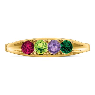 14K Yellow Gold Family Ring – view 5