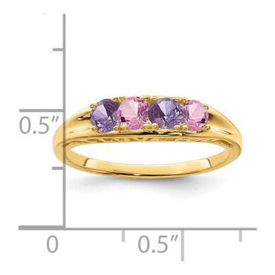 14K Yellow Gold Family Ring – view 6