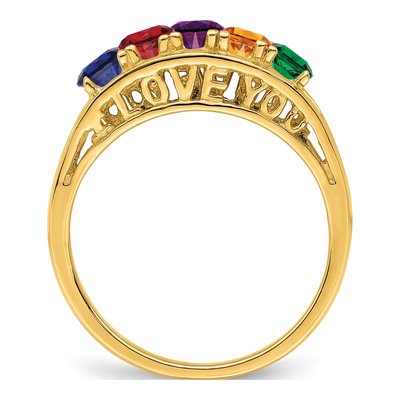 14K Yellow Gold Family Ring – view 3