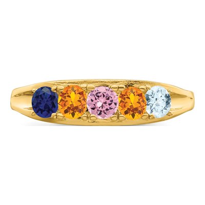 14K Yellow Gold Family Ring – view 5