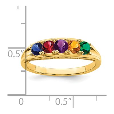 14K Yellow Gold Family Ring – view 6