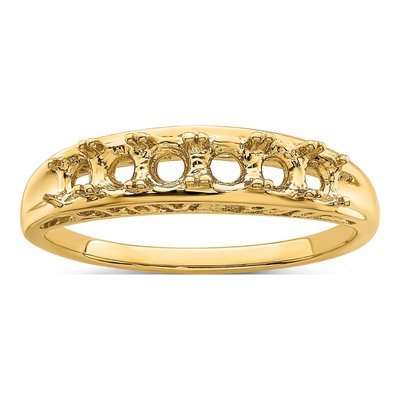 14K Yellow Gold 6-Stone Mother's Ring – view 7