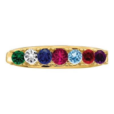 14K Yellow Gold Family Ring – view 5
