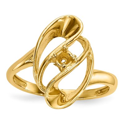 14K Yellow Gold Mother's Ring Mounting – view 6