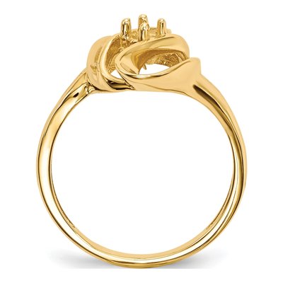 14K Yellow Gold Mother's Ring Mounting – view 8