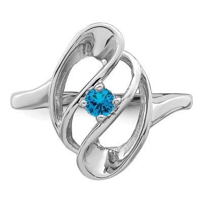 Sterling Silver or 14K White Gold Personalized Family Ring – view 5