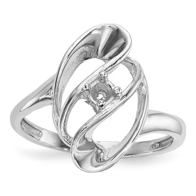 14K White Gold Mother's Ring Mounting – view 7