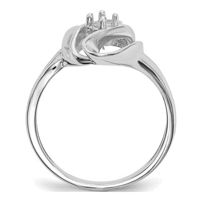 14K White Gold Mother's Ring Mounting – view 8