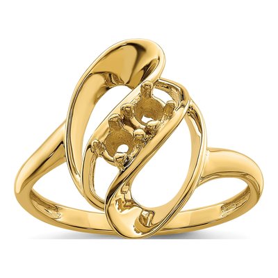14K Yellow Gold 2-Stone Mother's Ring – view 7