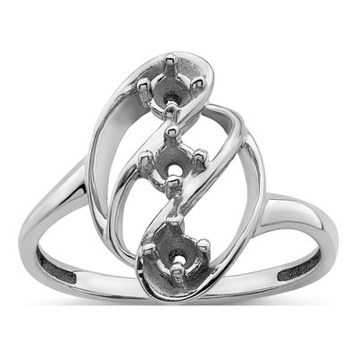 14K White Gold Personalized Family Ring – view 8