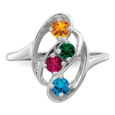 4-Stone Mother's Ring – view 5