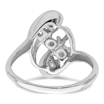 Sterling Silver or 14K White Gold 5-Stone Mother's Ring – view 7