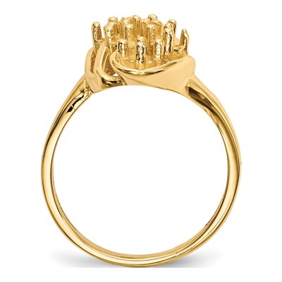 14K Yellow Gold 6-Stone Mother's Ring Mounting – view 8