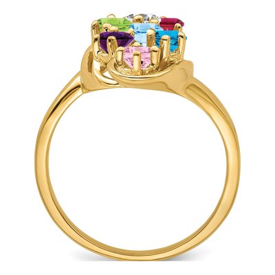 14K Yellow Gold Family Ring – view 3