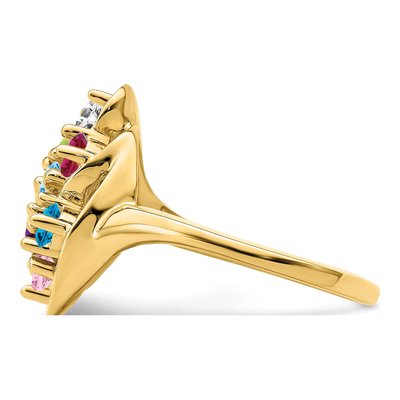 14K Yellow Gold Family Ring – view 4