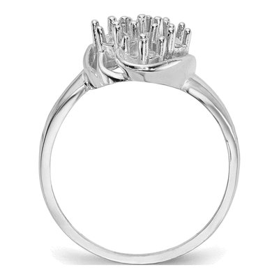 14K White Gold 7-Stone Mother's Ring Mounting – view 8