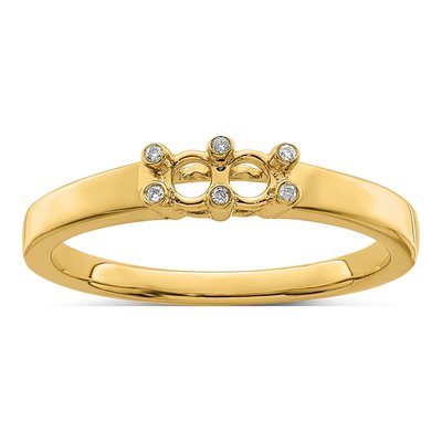14K Yellow Gold Diamond Birthstone Family Ring – view 7