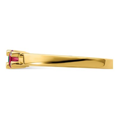 14K Yellow Gold Diamond Family Ring – view 4
