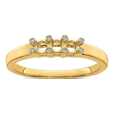 14K Yellow Gold Diamond Family Ring – view 7