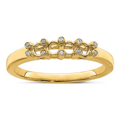 14K Yellow Gold Diamond Family Ring – view 7