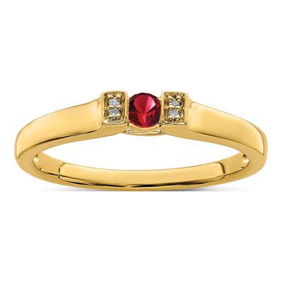 14K Yellow Gold Diamond Family Ring Semi-Mount – view 2