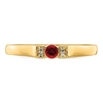 14K Yellow Gold Diamond Family Ring Semi-Mount – view 5