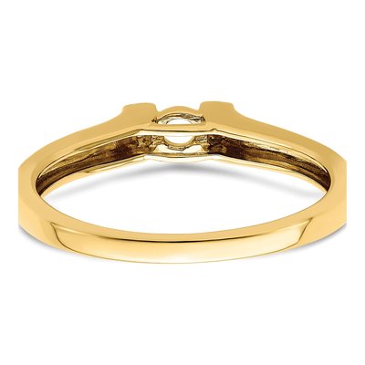 14K Yellow Gold Diamond Family Ring Semi-Mount – view 6