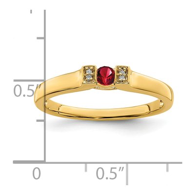 14K Yellow Gold Diamond Family Ring Semi-Mount – view 7